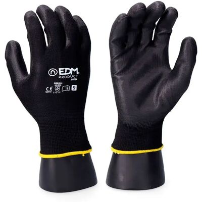Edm Guantes De Trabajo Polyester Gardening Black 10 Edm Guantes De Trabajo Polyester Gardening Black 10