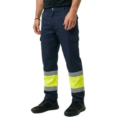 Marca Pantalones De Trabajo High Visibilty Long Blue / Yellow 40 Marca Pantalones De Trabajo High Visibilty Long Blue / Yellow 40
