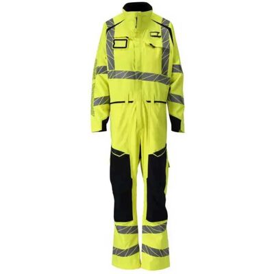 Mascot Mono De Trabajo Con Rodilleras Y Zonas Elásticas High Visibility Yellow / Dark Navy Blue 4XL Mascot Mono De Trabajo Con Rodilleras Y Zonas Elásticas High Visibility Yellow / Dark Navy Blue 4XL