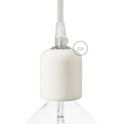 Creative Kit Portalámparas Cerámico E27 White One Size Creative Kit Portalámparas Cerámico E27 White One Size