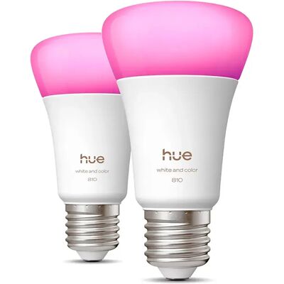 Philips Bombilla Inteligente E27 2er Set 810lm White & Color Amb White One Size Philips Bombilla Inteligente E27 2er Set 810lm White & Color Amb White One Size
