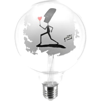 Creative Bombilla Led Globo Tattoo Flower G125 4.5w 470lm E27 2700k Dim Clear / Silver One Size Creative Bombilla Led Globo Tattoo Flower G125 4.5w 470lm E27 2700k Dim Clear / Silver One Size