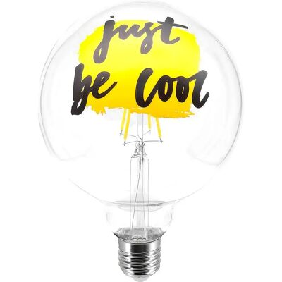 Creative Bombilla Led Globo Tattoo Just Be Cool G125 4.5w 470lm E27 2700k Dim Clear / Silver / Yellow One Size Creative Bombilla Led Globo Tattoo Just Be Cool G125 4.5w 470lm E27 2700k Dim Clear / Silver / Yellow One Size
