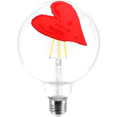 Creative Bombilla Led Globo Tattoo Pop Heart G125 4.5w 470lm E27 2700k Dim Red One Size Creative Bombilla Led Globo Tattoo Pop Heart G125 4.5w 470lm E27 2700k Dim Red One Size