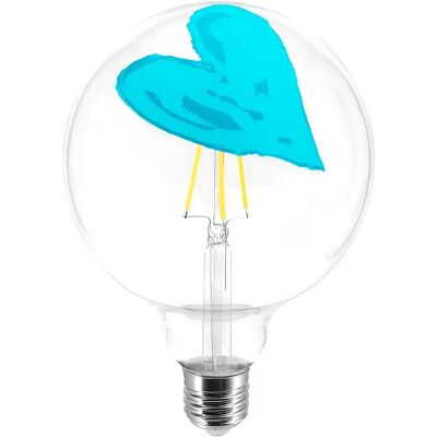 Creative Bombilla Led Globo Tattoo Pop Heart G125 4.5w 470lm E27 2700k Dim Sky Blue One Size Creative Bombilla Led Globo Tattoo Pop Heart G125 4.5w 470lm E27 2700k Dim Sky Blue One Size