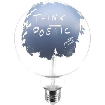 Creative Bombilla Led Globo Tattoo Think Poetic G125 4.5w 470lm E27 2700k Dim Clear / Silver One Size Creative Bombilla Led Globo Tattoo Think Poetic G125 4.5w 470lm E27 2700k Dim Clear / Silver One Size