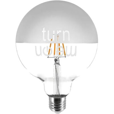 Creative Bombilla Led Globo Tattoo Turn Me On G125 4.5w 470lm E27 2700k Dim Clear / Silver One Size Creative Bombilla Led Globo Tattoo Turn Me On G125 4.5w 470lm E27 2700k Dim Clear / Silver One Size