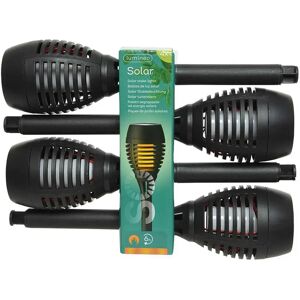 Lumineo Estaca De Sol 4 Unidades Black One Size Lumineo Estaca De Sol 4 Unidades Black One Size