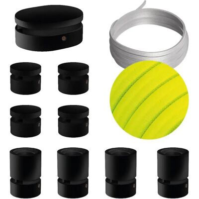 Creative Kit De Iluminación Symmetric Filé System Cf10 5 M 9 Unidades Black / Neon Yellow One Size Creative Kit De Iluminación Symmetric Filé System Cf10 5 M 9 Unidades Black / Neon Yellow One Size