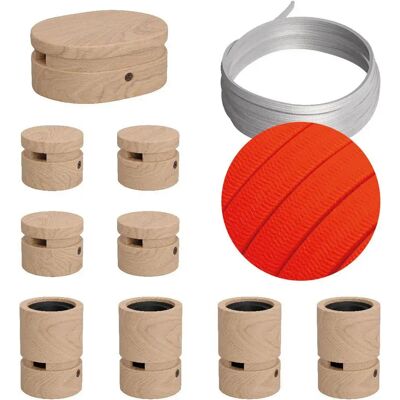 Creative Kit De Iluminación Symmetric Filé System Cf15 5 M 9 Unidades Brown / Neon Orange One Size Creative Kit De Iluminación Symmetric Filé System Cf15 5 M 9 Unidades Brown / Neon Orange One Size