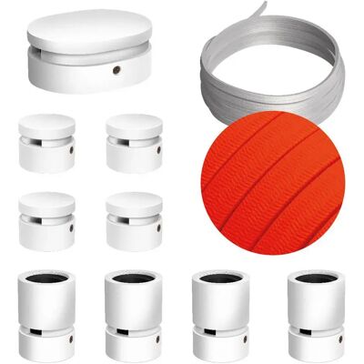 Creative Kit De Iluminación Symmetric Filé System Cf15 5 M 9 Unidades White / Neon Orange One Size Creative Kit De Iluminación Symmetric Filé System Cf15 5 M 9 Unidades White / Neon Orange One Size