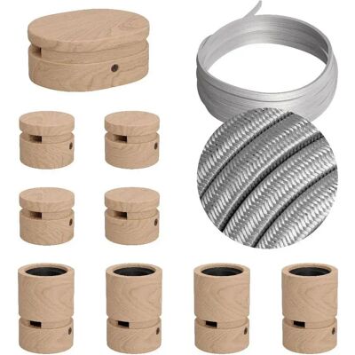 Creative Kit De Iluminación Symmetric Filé System Cm02 5 M 9 Unidades Brown / Silver One Size Creative Kit De Iluminación Symmetric Filé System Cm02 5 M 9 Unidades Brown / Silver One Size