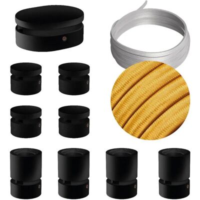 Creative Kit De Iluminación Symmetric Filé System Cm05 5 M 9 Unidades Black / Gold One Size Creative Kit De Iluminación Symmetric Filé System Cm05 5 M 9 Unidades Black / Gold One Size