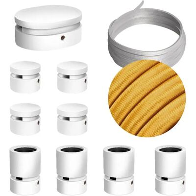 Creative Kit De Iluminación Symmetric Filé System Cm05 5 M 9 Unidades White / Gold One Size Creative Kit De Iluminación Symmetric Filé System Cm05 5 M 9 Unidades White / Gold One Size