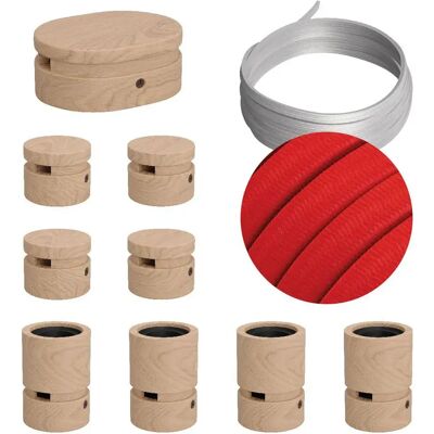 Creative Kit De Iluminación Symmetric Filé System Cm09 5 M 9 Unidades Brown / Red One Size Creative Kit De Iluminación Symmetric Filé System Cm09 5 M 9 Unidades Brown / Red One Size