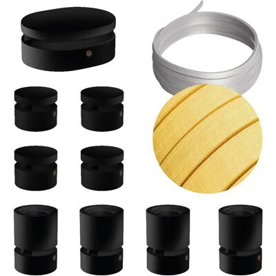 Creative Kit De Iluminación Symmetric Filé System Cm10 5 M 9 Unidades Black / Yellow One Size Creative Kit De Iluminación Symmetric Filé System Cm10 5 M 9 Unidades Black / Yellow One Size
