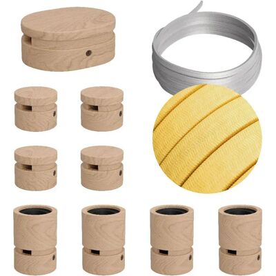 Creative Kit De Iluminación Symmetric Filé System Cm10 5 M 9 Unidades Brown / Yellow One Size Creative Kit De Iluminación Symmetric Filé System Cm10 5 M 9 Unidades Brown / Yellow One Size