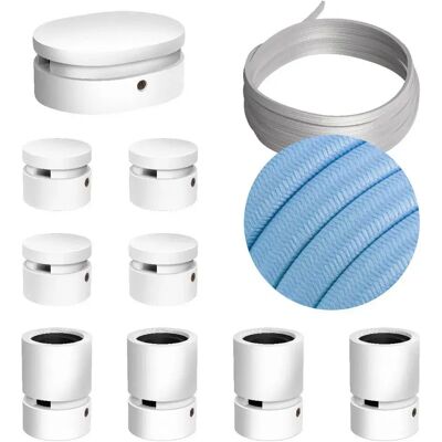 Creative Kit De Iluminación Symmetric Filé System Cm17 5 M 9 Unidades White / Light Blue One Size Creative Kit De Iluminación Symmetric Filé System Cm17 5 M 9 Unidades White / Light Blue One Size