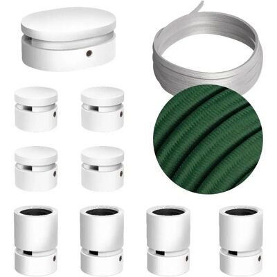 Creative Kit De Iluminación Symmetric Filé System Cm21 5 M 9 Unidades White / Dark Green One Size Creative Kit De Iluminación Symmetric Filé System Cm21 5 M 9 Unidades White / Dark Green One Size
