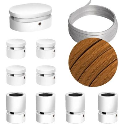 Creative Kit De Iluminación Symmetric Filé System Cm22 5 M 9 Unidades White / Brown One Size Creative Kit De Iluminación Symmetric Filé System Cm22 5 M 9 Unidades White / Brown One Size