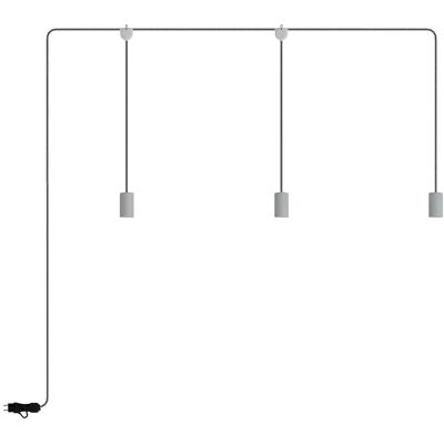 Creative Lámpara De Exterior E-snake Eiva Ip65 De 3 Luces Con Roseta Ice Grey One Size Creative Lámpara De Exterior E-snake Eiva Ip65 De 3 Luces Con Roseta Ice Grey One Size