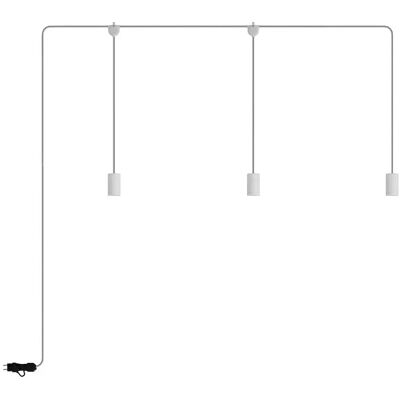 Creative Lámpara De Exterior E-snake Eiva Ip65 De 3 Luces Con Roseta White One Size Creative Lámpara De Exterior E-snake Eiva Ip65 De 3 Luces Con Roseta White One Size