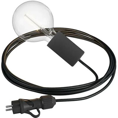 Creative Lámpara Exterior Portátil Elegante Snake Eiva Con Cable Textilportalámparas Y Enchufe Impermeables Ip65-con Bulb 5 M Black One Size Creative Lámpara Exterior Portátil Elegante Snake Eiva Con Cable Textilportalámparas Y Enchufe Impermeables Ip65-con Bulb 5 M Black One Size