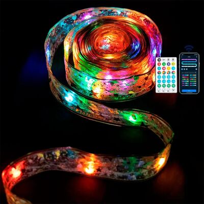 Aigostar Guirnalda De Luces Bluetooth Low Voltage Golden Wide Ribbon Rgbic 10m Gold 5 cm Aigostar Guirnalda De Luces Bluetooth Low Voltage Golden Wide Ribbon Rgbic 10m Gold 5 cm