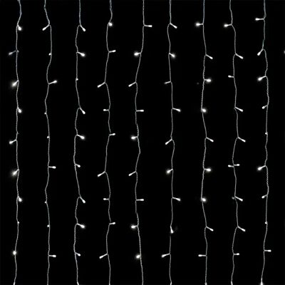 Aigostar Guirnalda De Luces Curtain Flat Cold White 3x1.8m 31 Strips Ip44 Indoor & Outdoor Low Voltage Transparent One Size Aigostar Guirnalda De Luces Curtain Flat Cold White 3x1.8m 31 Strips Ip44 Indoor & Outdoor Low Voltage Transparent One Size
