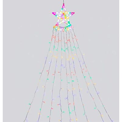 Aigostar Guirnalda De Luces Pentagram Waterfall Rgby 5m + 3.5m Ip44 Indoor & Outdoor Low Voltage Transparent 3.5 m Aigostar Guirnalda De Luces Pentagram Waterfall Rgby 5m + 3.5m Ip44 Indoor & Outdoor Low Voltage Transparent 3.5 m