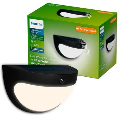 Philips Luz Solar De Pared Swyn 400/10 Lumens 2700k Black One Size Philips Luz Solar De Pared Swyn 400/10 Lumens 2700k Black One Size