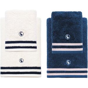 El Ganso Juego De Toallas Bath + Hands White / Navy Blue One Size El Ganso Juego De Toallas Bath + Hands White / Navy Blue One Size