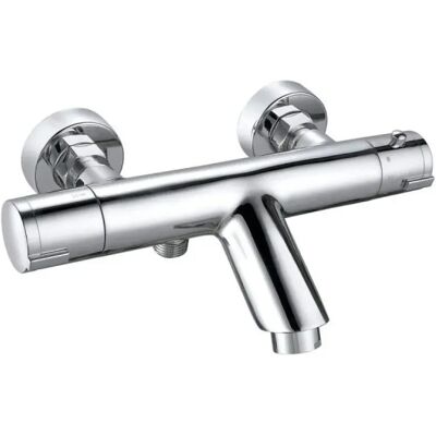 Alfa Coral Grifo Termostático Cromado para Bañera Alfa Coral Grifo Termostático Cromado para Bañera