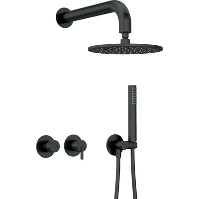 Deante Modelo NB1NQS_N0YK1 - Juego de ducha empotrado con ducha de cabeza y mezclador horizontal Deante Modelo NB1NQS_N0YK1 - Juego de ducha empotrado con ducha de cabeza y mezclador horizontal
