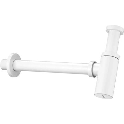 Sifón de lavabo de latón blanco de Deante - Desagüe, Acabado blanco Sifón de lavabo de latón blanco de Deante - Desagüe, Acabado blanco