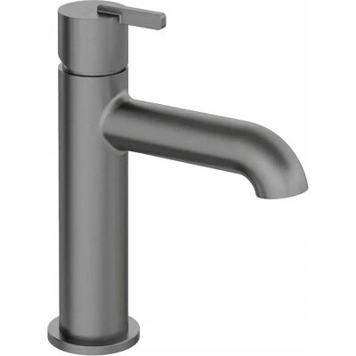 Deante Grifo de lavabo de titanio - Montaje en pared, caño de 250mm, Acabado plateado - Grifo Deante Grifo de lavabo de titanio - Montaje en pared, caño de 250mm, Acabado plateado - Grifo