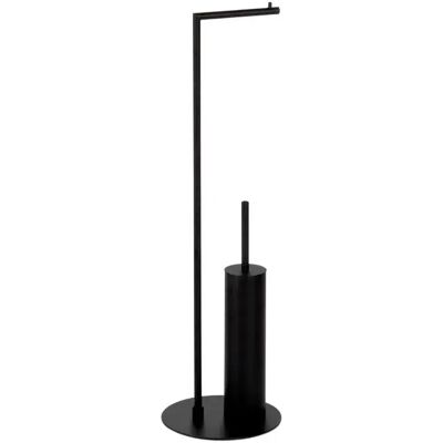 Andrea House Portarrollos Y Escobillero Black Matt One Size Andrea House Portarrollos Y Escobillero Black Matt One Size