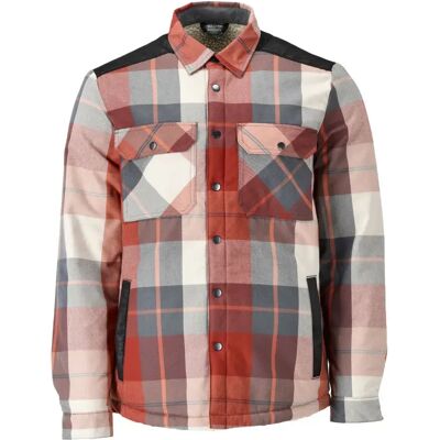 Mascot Camisa De Manga Larga Customized 23104 Autumn Red Checked 4XL Mascot Camisa De Manga Larga Customized 23104 Autumn Red Checked 4XL