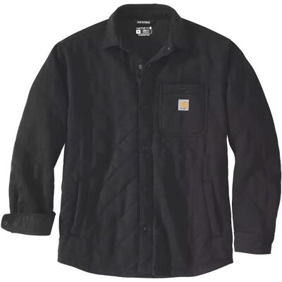 Carhartt Camisa De Manga Larga Quilted Snap Front Black M Carhartt Camisa De Manga Larga Quilted Snap Front Black M