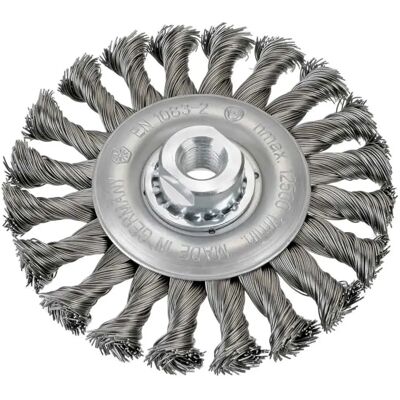 Osborn Cepillo Circular De Alambre Trenzado 1402631151 M14 125 Mm Silver One Size Osborn Cepillo Circular De Alambre Trenzado 1402631151 M14 125 Mm Silver One Size