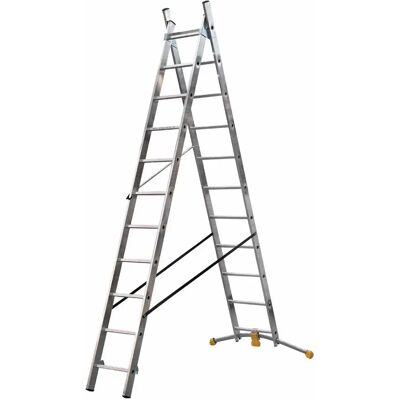 Hailo Escalera De Tijera Hobbylot 1412-801 2x9 Peldaños Silver One Size Hailo Escalera De Tijera Hobbylot 1412-801 2x9 Peldaños Silver One Size