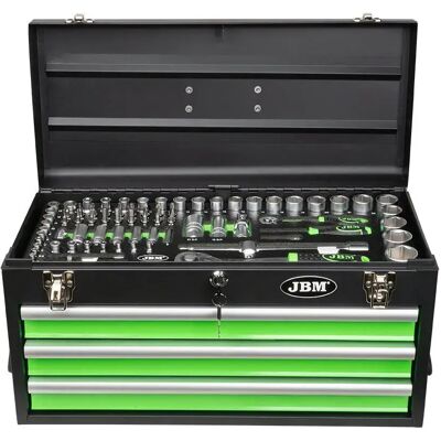 Jbm Caja De Metal Con Herramientas Galvanizadas 143 Piezas Black / Green One Size Jbm Caja De Metal Con Herramientas Galvanizadas 143 Piezas Black / Green One Size