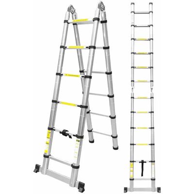 Jbm Escalera Plegable Vs Telescópica Black / Green One Size Jbm Escalera Plegable Vs Telescópica Black / Green One Size