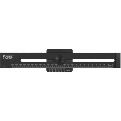 Vogel Regla De Marcado De Aluminio 300 Mm Black One Size Vogel Regla De Marcado De Aluminio 300 Mm Black One Size