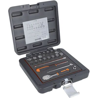 Bahco 6715MZ - Juego de dados - Aleación de acero de alto rendimiento Bahco 6715MZ - Juego de dados - Aleación de acero de alto rendimiento