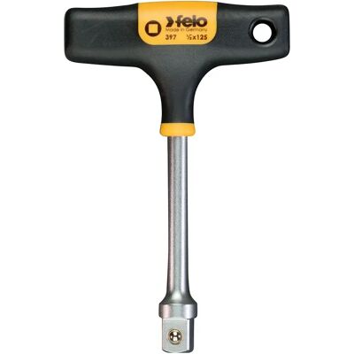Felo Destornillador De Vaso Con Mango En T De 3/8´´ Black / Yellow One Size Felo Destornillador De Vaso Con Mango En T De 3/8´´ Black / Yellow One Size