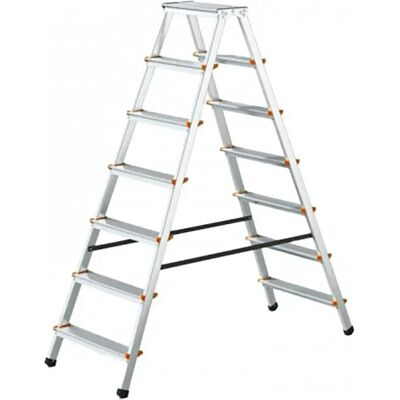 Gierre Escalera De Tijera Ba250 Stylo 7 Peldaños Grey One Size Gierre Escalera De Tijera Ba250 Stylo 7 Peldaños Grey One Size