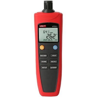Uni-t Medidor De Temperatura Y Humedad Ut331+ Red / Grey One Size Uni-t Medidor De Temperatura Y Humedad Ut331+ Red / Grey One Size