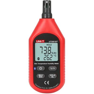 Uni-t Medidor De Temperatura Y Humedad Ut333bt Red / Grey One Size Uni-t Medidor De Temperatura Y Humedad Ut333bt Red / Grey One Size