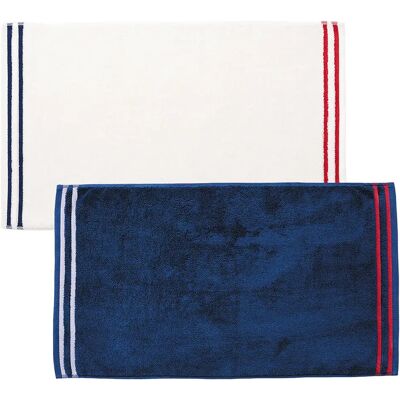 El Ganso Alfombra De Baño 50x80 Cm 2 Unidades White / Blue / Red One Size El Ganso Alfombra De Baño 50x80 Cm 2 Unidades White / Blue / Red One Size